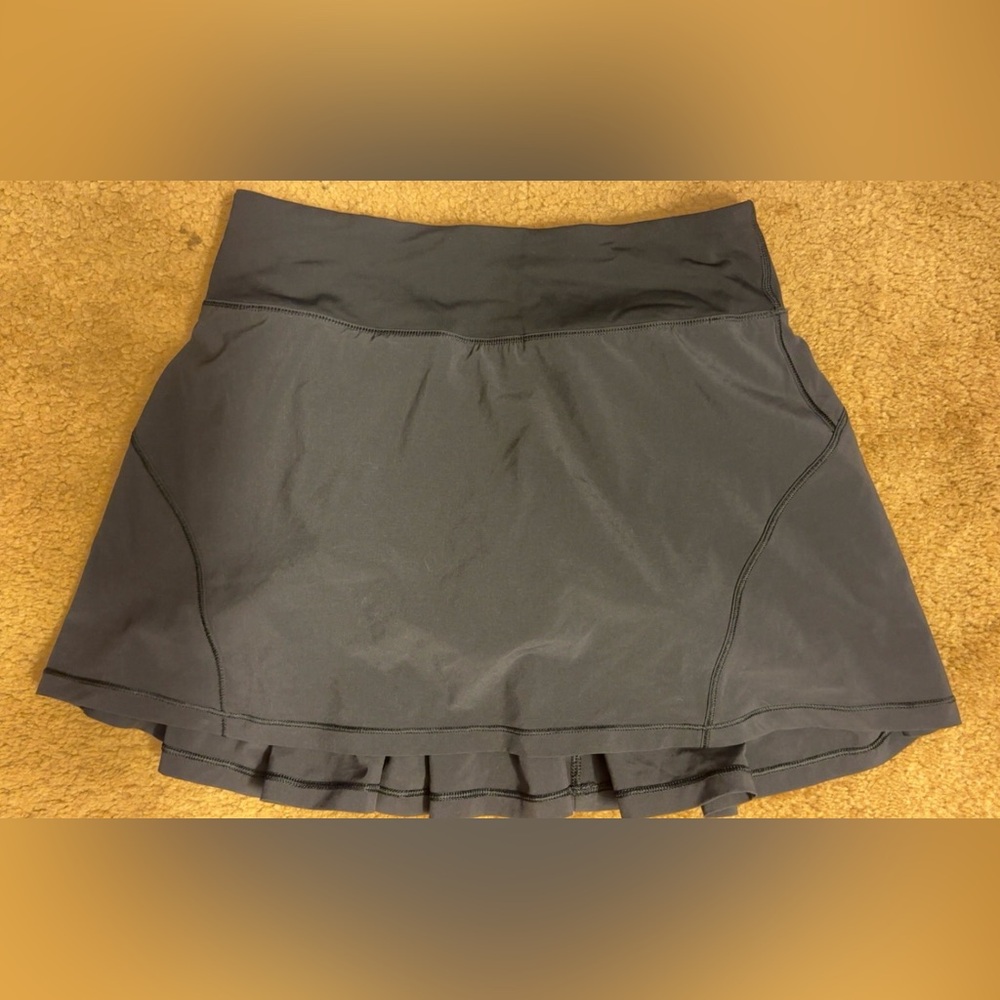Black Lululemon Athletic Skirt with Ruffle Hem